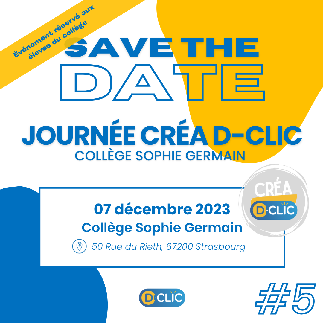 Save The Date - Créa D-Clic Sophie Germain