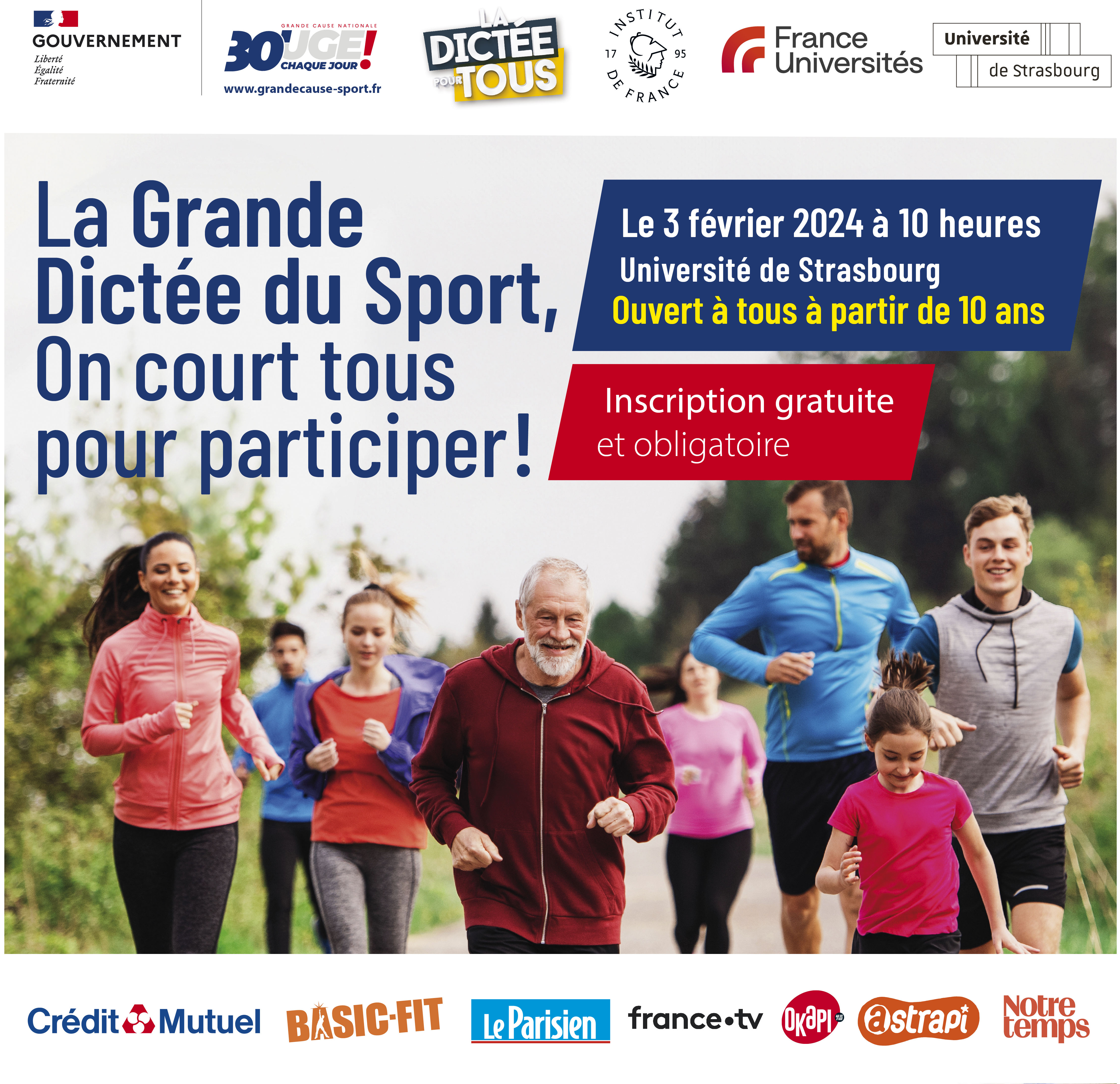 La grande dictée du sport à Strasbourg