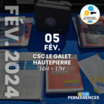 D-Clic Permanences Caravane (CSC Le Galet) - Mercredi 5 février