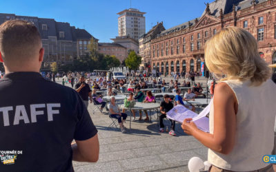 Finale de la Tournée de la Dictée pour Tous à Strasbourg – Place Kléber !