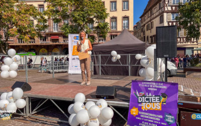 Finale de la Tournée de la Dictée pour Tous à Strasbourg – Place Kléber !