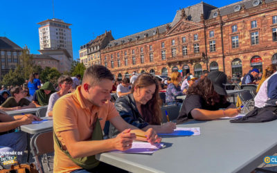 Finale de la Tournée de la Dictée pour Tous à Strasbourg – Place Kléber !