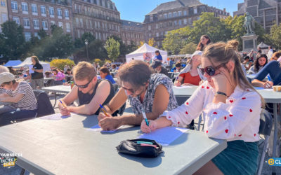 Finale de la Tournée de la Dictée pour Tous à Strasbourg – Place Kléber !