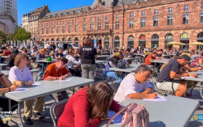 Finale de la Tournée de la Dictée pour Tous à Strasbourg – Place Kléber !