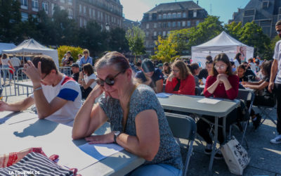 Finale de la Tournée de la Dictée pour Tous à Strasbourg – Place Kléber !