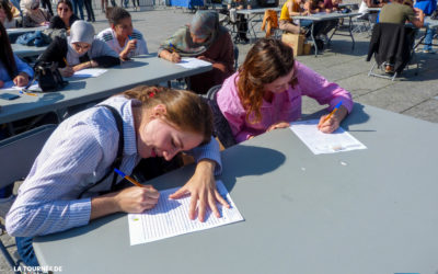 Finale de la Tournée de la Dictée pour Tous à Strasbourg – Place Kléber !