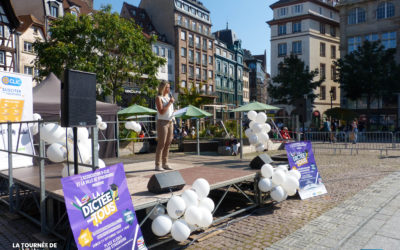 Finale de la Tournée de la Dictée pour Tous à Strasbourg – Place Kléber !