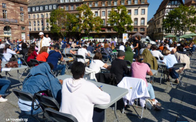 Finale de la Tournée de la Dictée pour Tous à Strasbourg – Place Kléber !