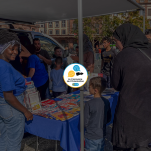 La Caravane de l'Orientation Stand - Tournée de la Dictée pour Tous