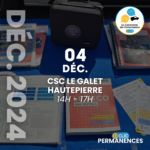 D-Clic Permanences Caravane (CSC Le Galet) - Mercredi 4 décembre