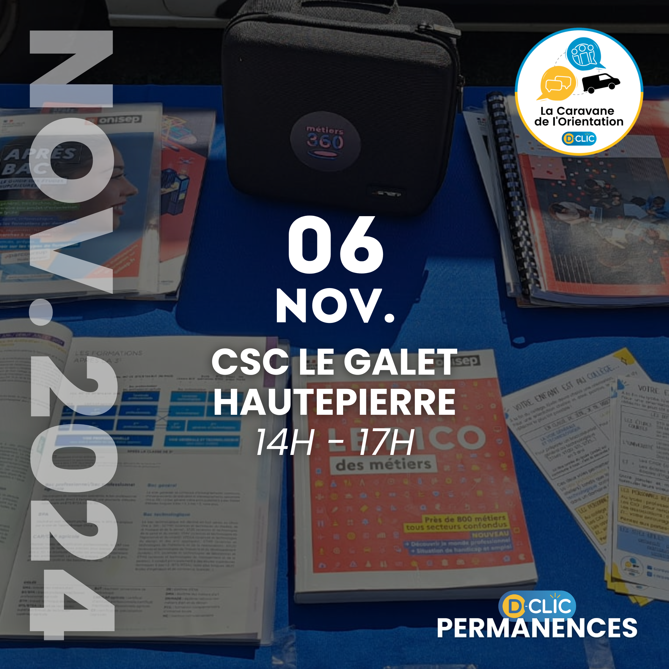 D-Clic Permanences Caravane (CSC Le Galet) - Mercredi 6 novembre