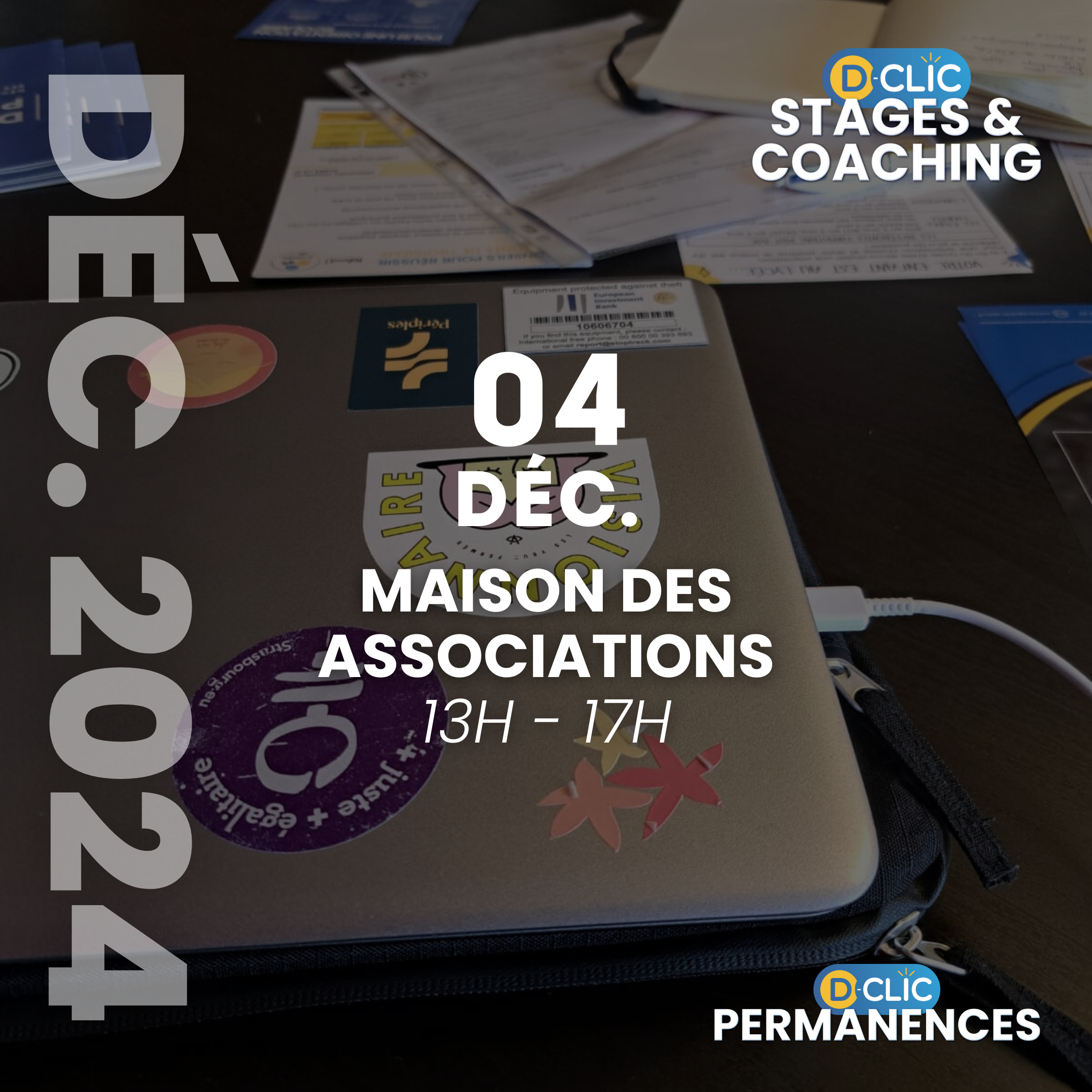 D-Clic Permanences Stages (MDAS) - Mercredi 04 décembre