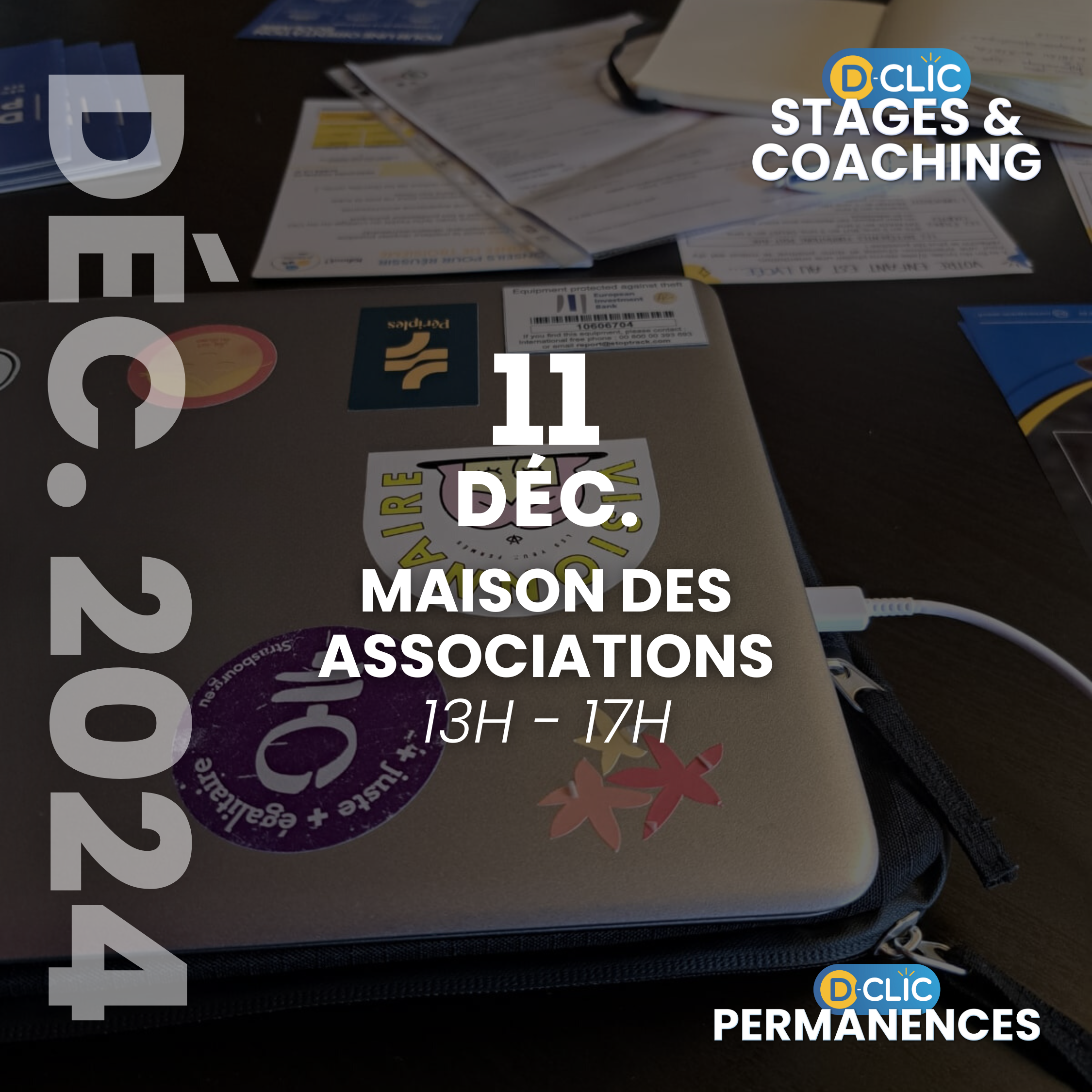 D-Clic Permanences Stages (MDAS) - Mercredi 11 décembre