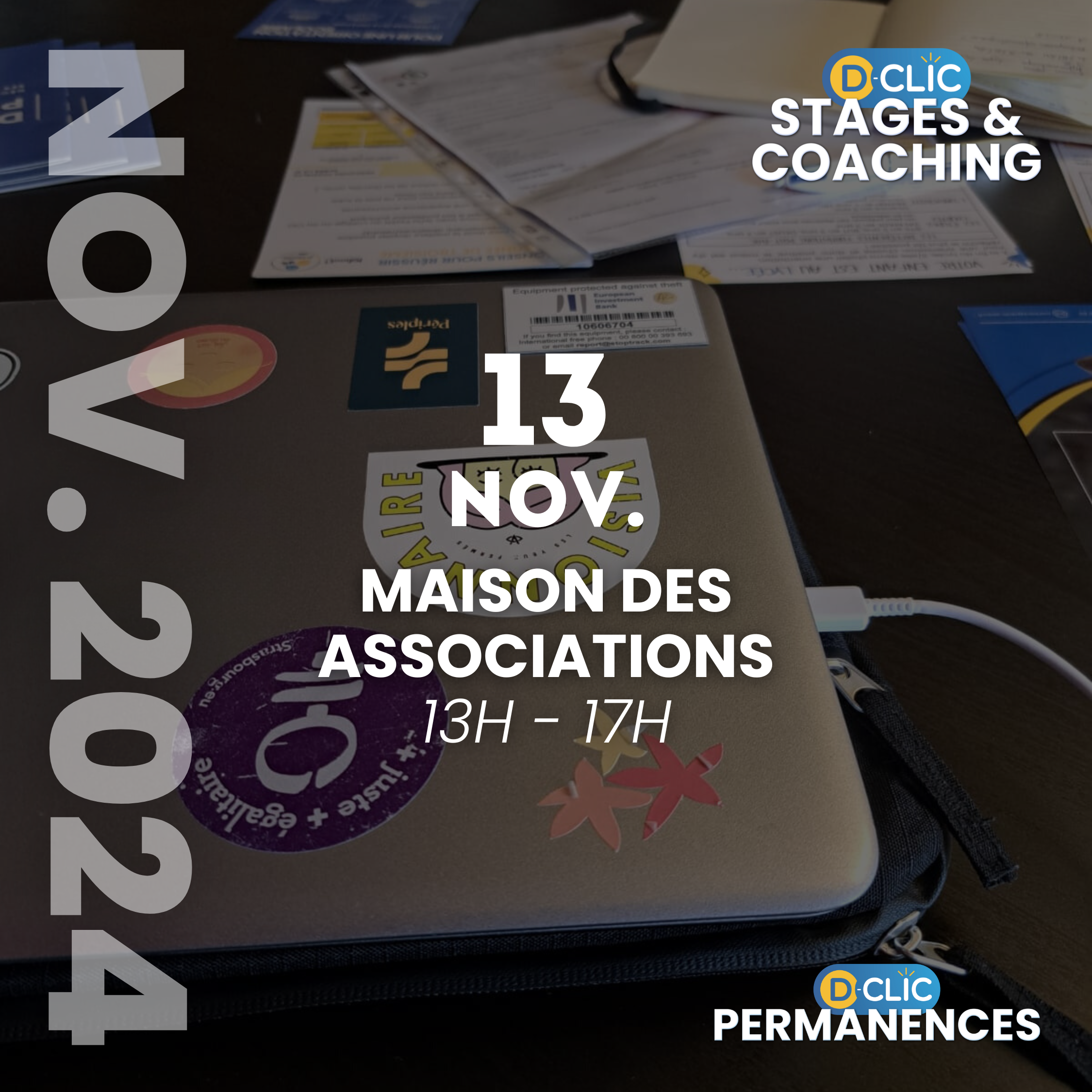 D-Clic Permanences Stages (MDAS) - Mercredi 13 novembre